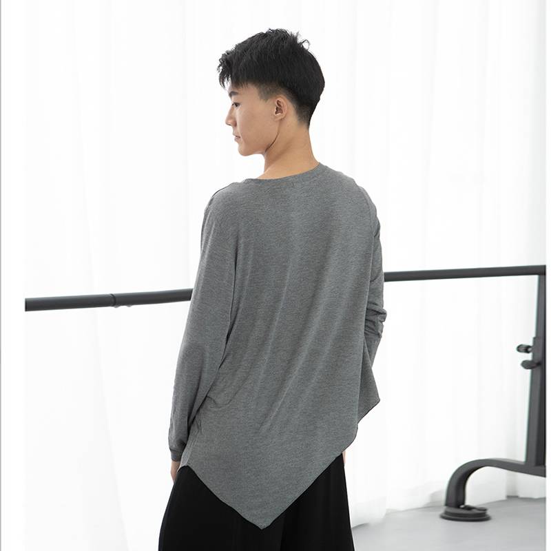 Spot Dance Art Test Form Male Black Sleeve Loose Ballet Leeing Classical S Latin Modern Dance Practice