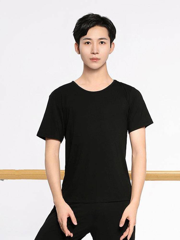 Dance men's practice suit set art test -shaped sportswear Modal jacket loose modern dance student training service nation