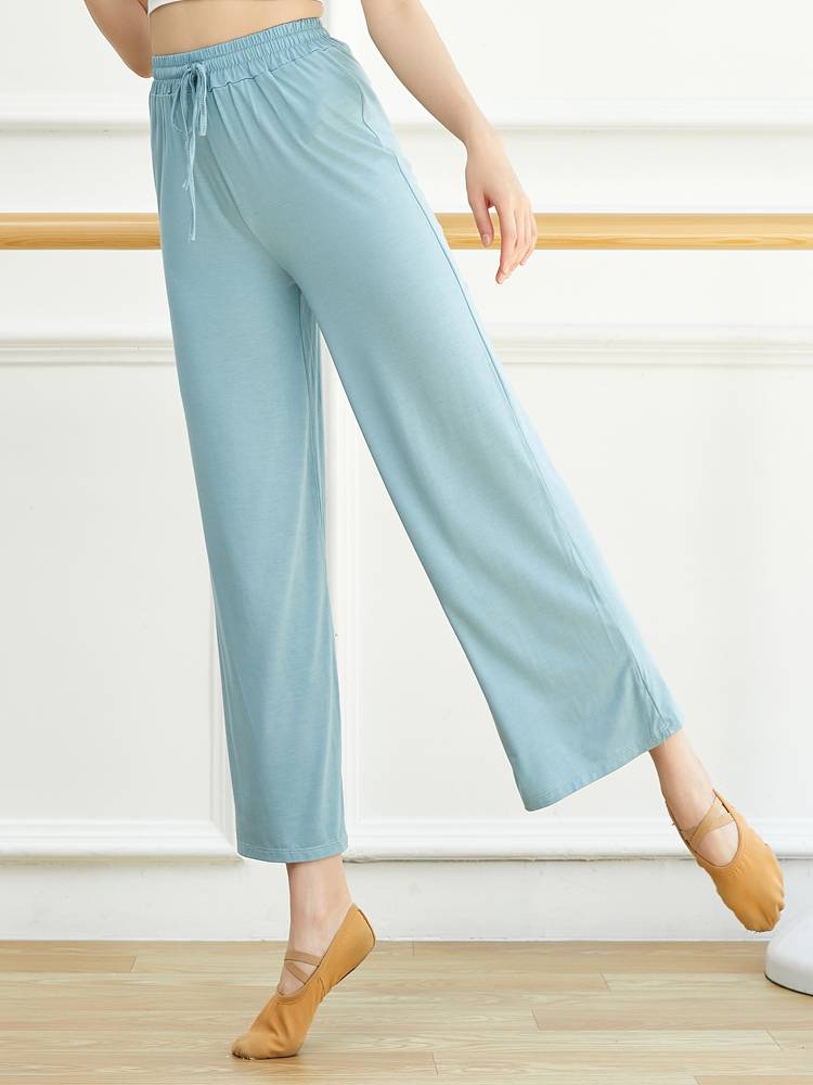 Modern dance loose wide -leg pants Modal straight practice pants female summer classical dance clothing adult special dance pants