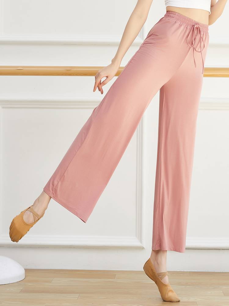 Modern dance loose wide -leg pants Modal straight practice pants female summer classical dance clothing adult special dance pants