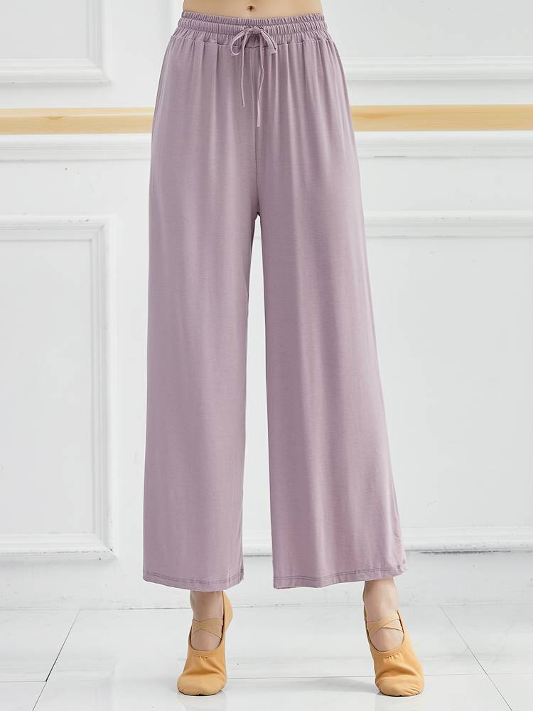 Modern dance loose wide -leg pants Modal straight practice pants female summer classical dance clothing adult special dance pants