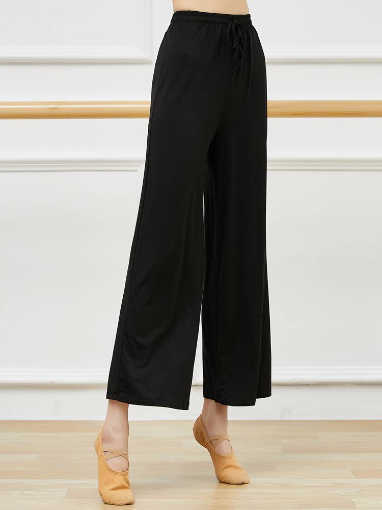 Modern dance loose wide -leg pants Modal straight practice pants female summer classical dance clothing adult special dance pants
