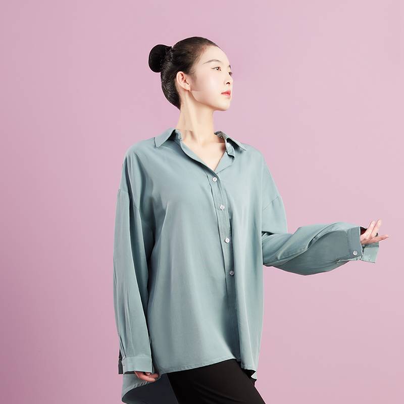 Dance clothing shirt Modern practice top Female Chinese professional is thin and loose adult fashion summer 2024 new model