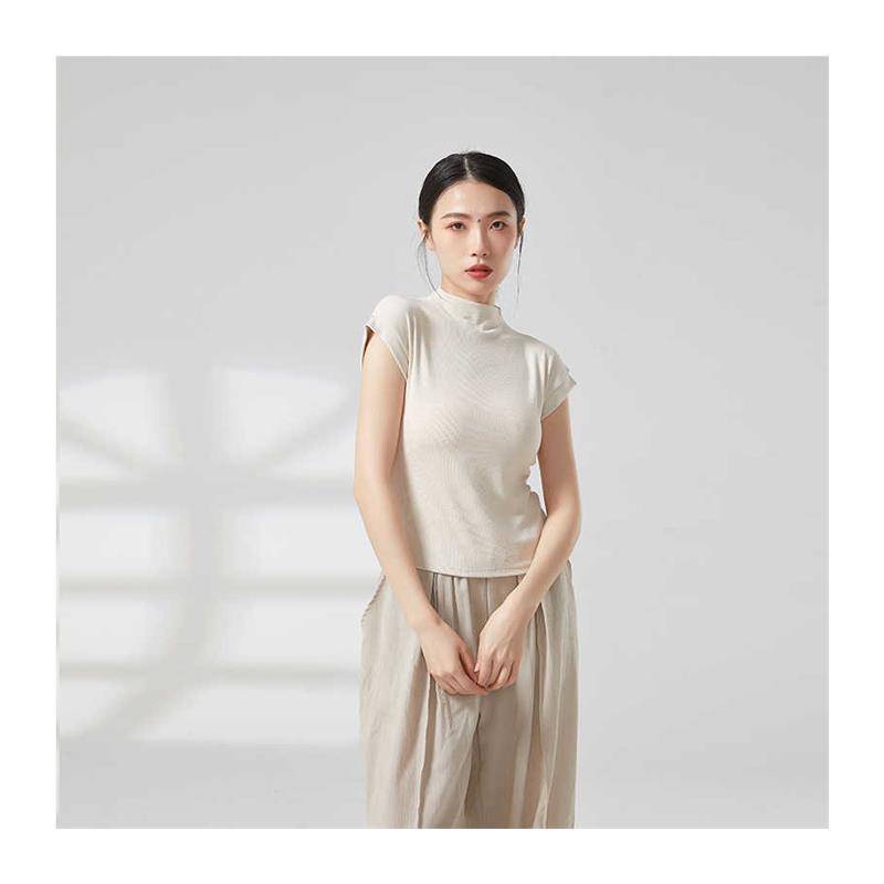 Modern dance pants dance pants female practice clothes, cotton, linen wide -leg pants Chinese dance short -sleeved adult summer dance clothing
