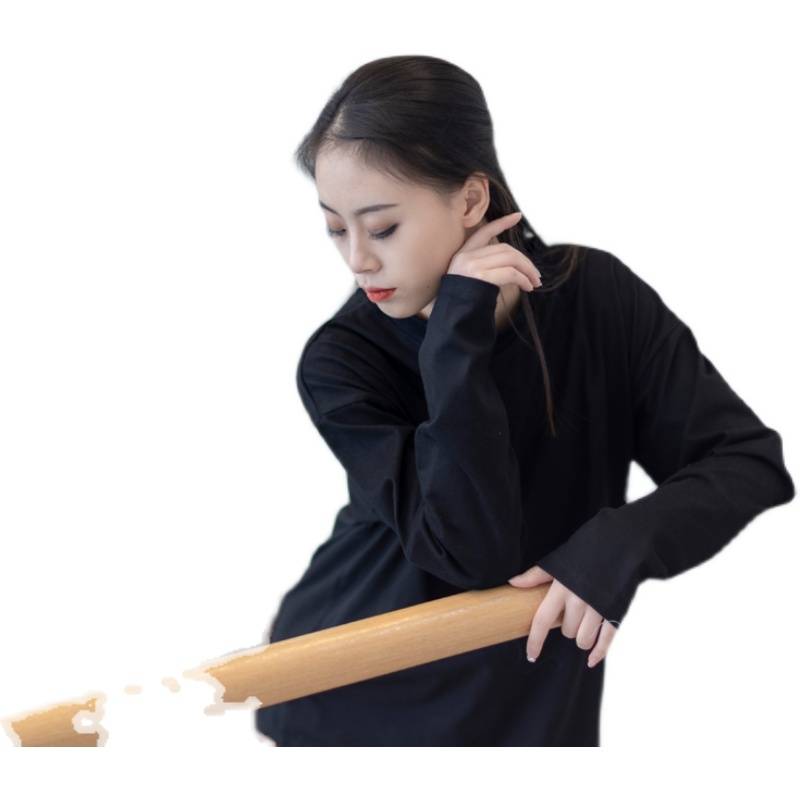 Modern dance top men's and women's dance practice clothes T -shirt long sleeves loose large size performance service classical dance jazz dance