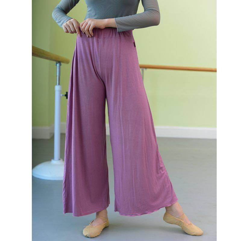 Modern dance ballet high -waist Modal pants dance loose wide -leg long pants -shaped dress adult autumn and winter exercises
