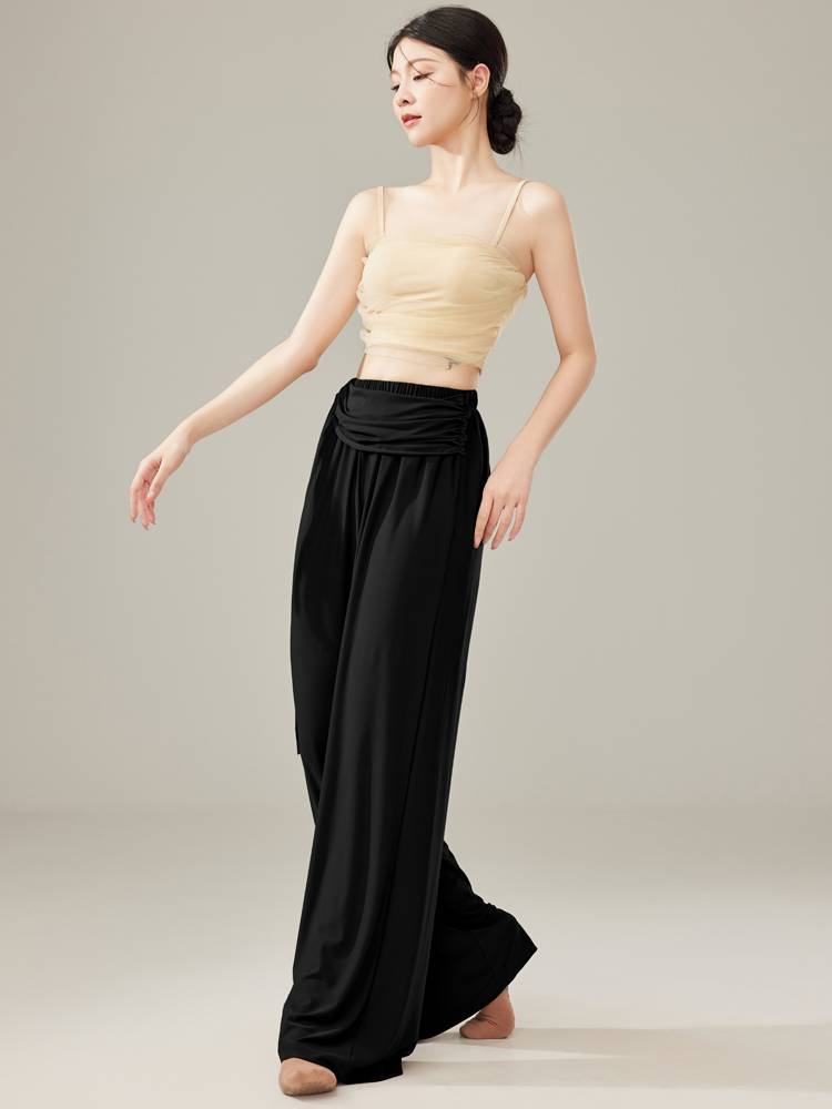 Shangmai Classical Dance Practice Female Pants Flower Wide Leg Pants Adult Dance Modern Dance Pine Pants