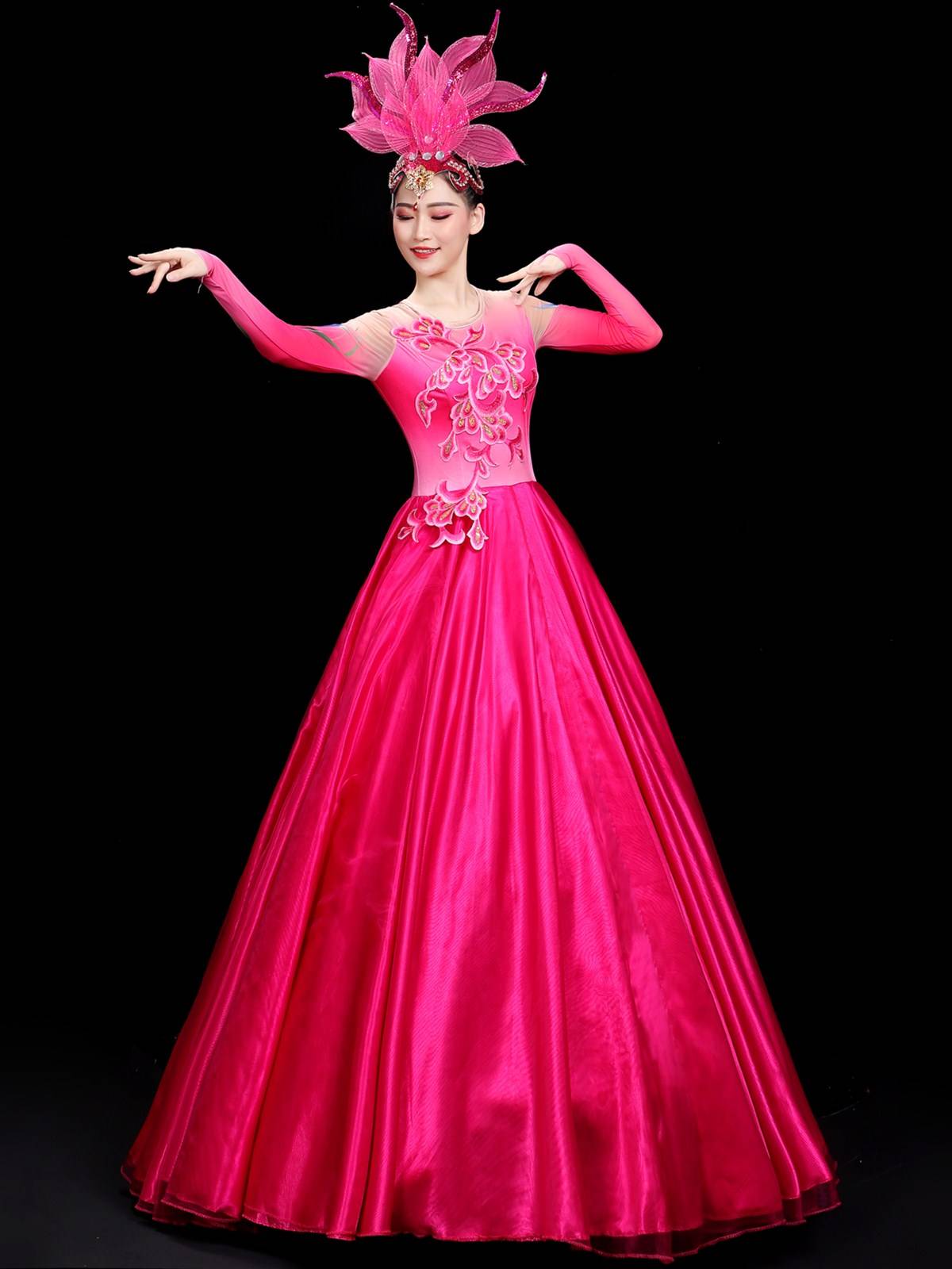 The opening dance dance skirt performance clothes, my motherland dance service modern dance long skirt performance clothing