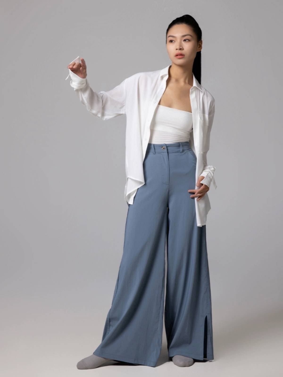 S87 dance pants high -waisted teacher in class clothes wearing merit dance dance service female dance service summer new modern dance pants