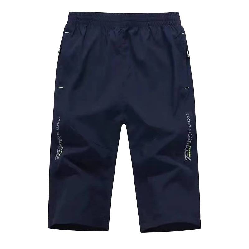 4383 Sports Qi Pine Pants Men's Summer Skin Blimma Pants Loose Piece Piece Loose Loose Leisure Pants