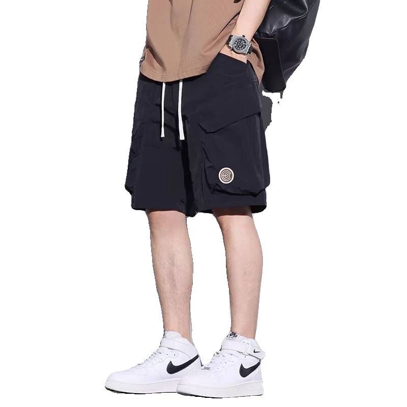 Trendy Mid -Pants Sports Thin Penta Pants Tide Brand Horse Pants Summer Speed Skills Skills Short Pants Male Loose Straight Casual Leisure