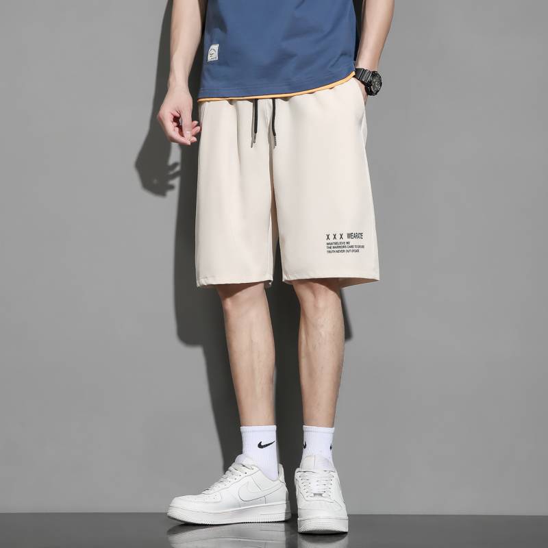 Cut the Ice Silk shorts Men's Summer Summer Dry Five -point Pants Loose, Permanent Casual Pants Sports Horse Pants