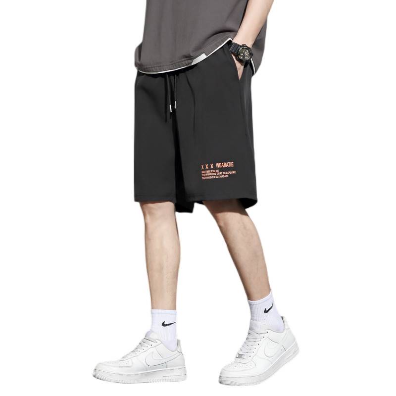 Cut the Ice Silk shorts Men's Summer Summer Dry Five -point Pants Loose, Permanent Casual Pants Sports Horse Pants