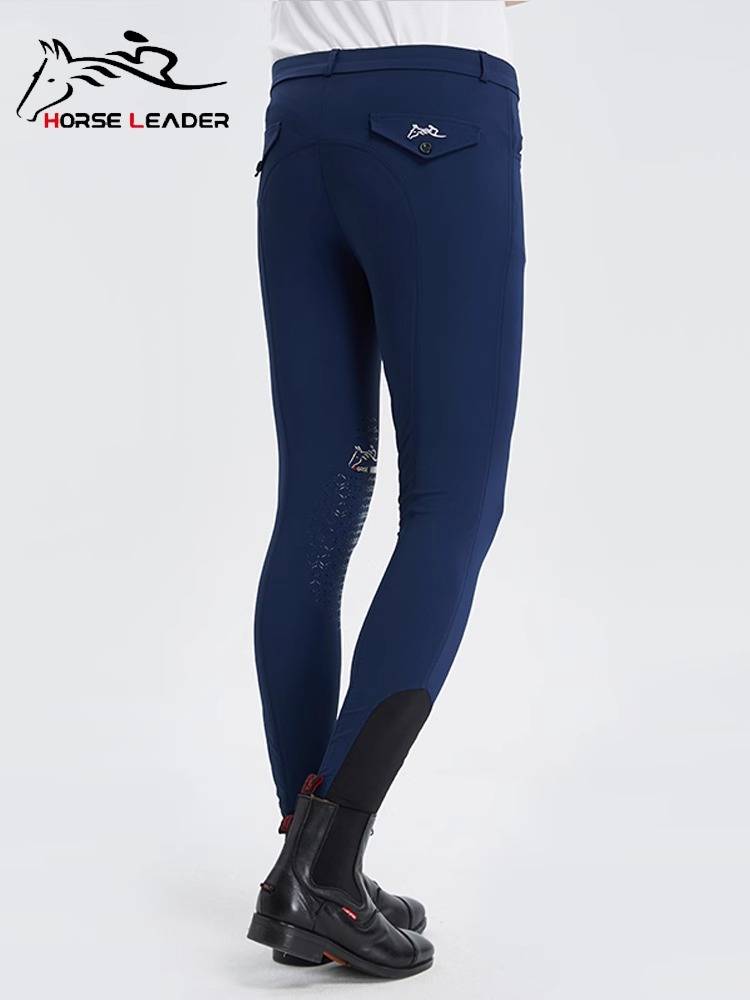 HorseLeader Equestrian Equipment in summer ultra -thin fast dry silicon glue horse pants riding clothing knight pants men
