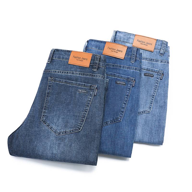 Qi brand authentic summer counter jeans shorts thin pants 7 seven -point 5 five -point pants elastic horse pants short