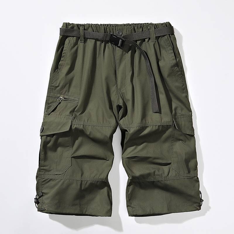 Workers and shorts of men's summer pants loose pants 7 horse pants casual beach pants 2024 new models