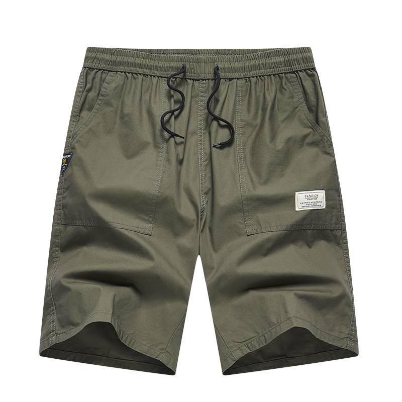 Summer camouflage shorts, men's soil casual workers, wind pine tight waist bands, straight tubes with rice color, pants, pants big pants