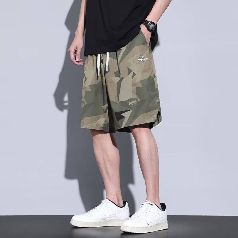 The man in the colored shorts wears a nice, fluffy pair of shorts