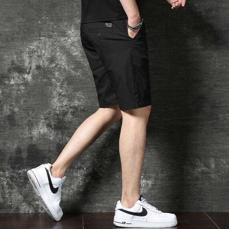 Men's summer American casual tide brand INS straight shorts retro and loose versatile large -size wear -resistant five -point horse pants