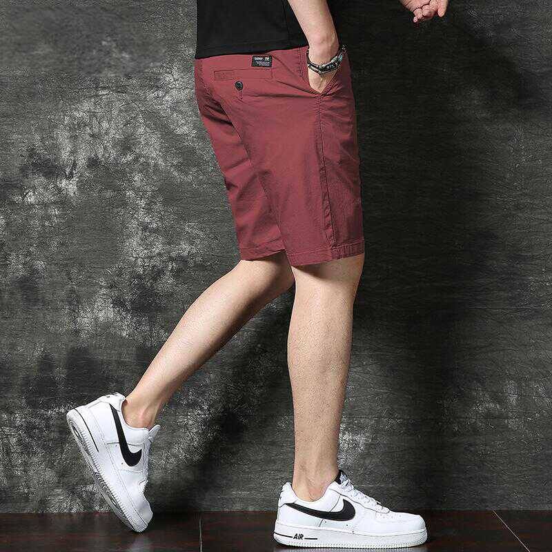 Men's summer American casual tide brand INS straight shorts retro and loose versatile large -size wear -resistant five -point horse pants