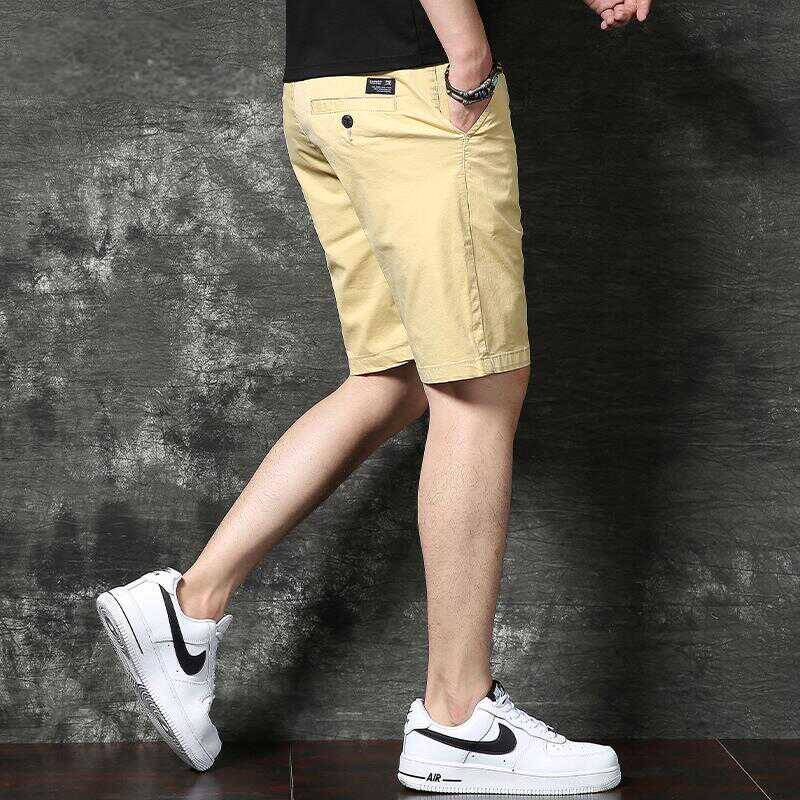 Men's summer American casual tide brand INS straight shorts retro and loose versatile large -size wear -resistant five -point horse pants