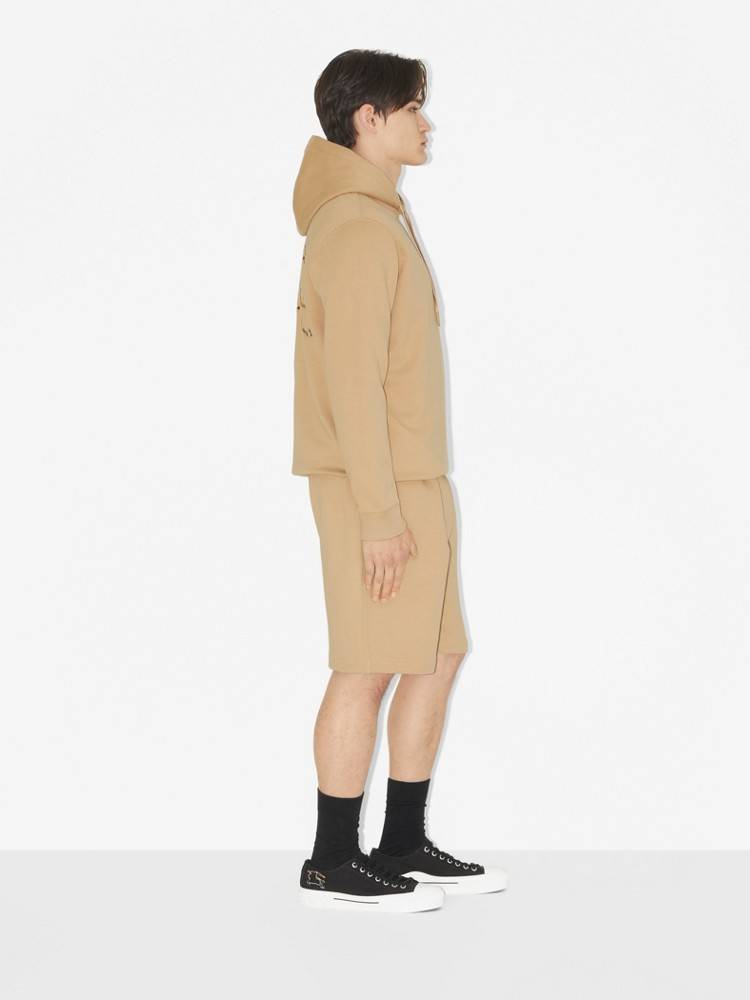 [24th issue] Burberry | Men's checkered equestrian knight logo shorts 80727051