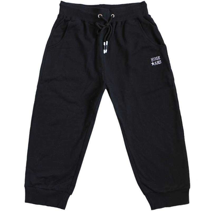 Men's sports casual shorts, croppy pants plus fat, increase fat guy pants, loose and loose summer 7 -point horse pants