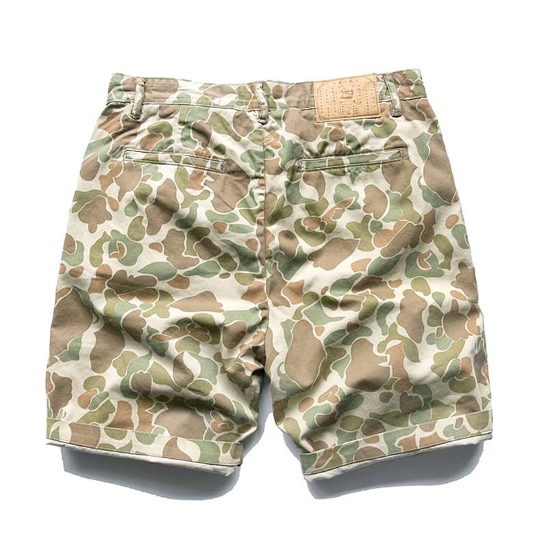 New product Japanese summer boys trendy camouflage leisure five e spi -pants slim work shorts water washing pants men