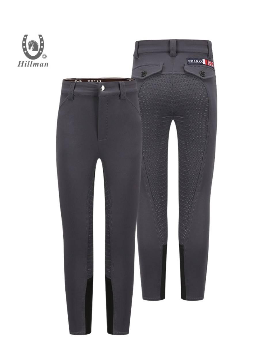 Spring and summer adult children's equestrian pants all silicon glue non -slip male and female pants pants riding pants