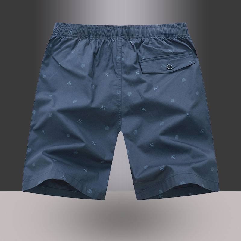 Nykton Cotton Short Skin Men's Summer Wear home versatile beach pants loose casual five -point pants 2024