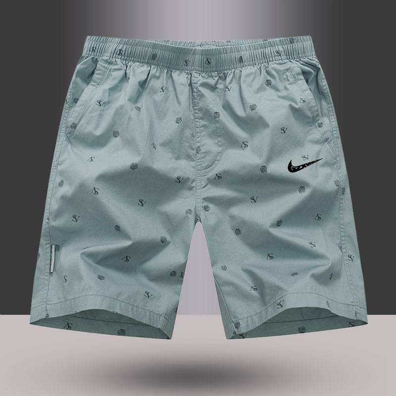 Nykton Cotton Short Skin Men's Summer Wear home versatile beach pants loose casual five -point pants 2024