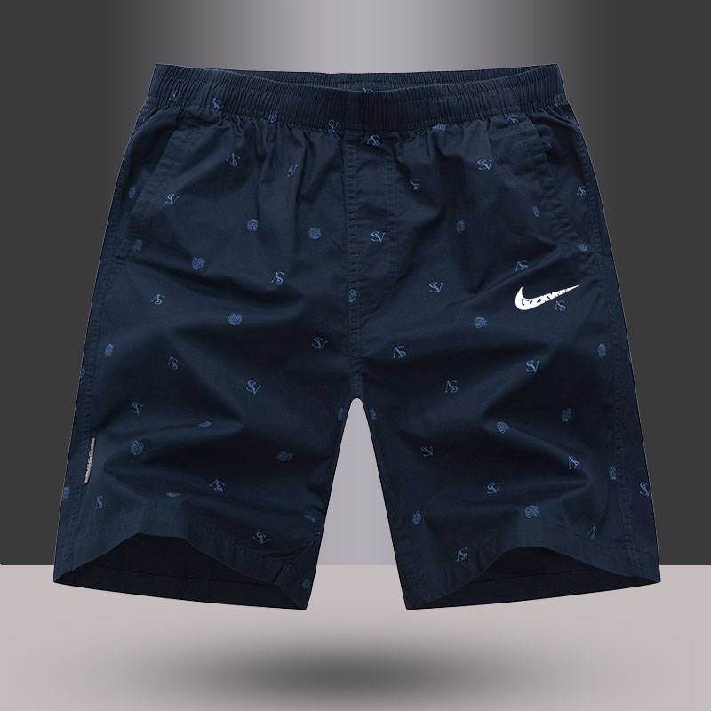 Nykton Cotton Short Skin Men's Summer Wear home versatile beach pants loose casual five -point pants 2024