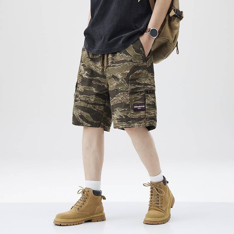 Working shorts Summer thin trendy cotton panty pants tide brand and handsome bombing street casual pants