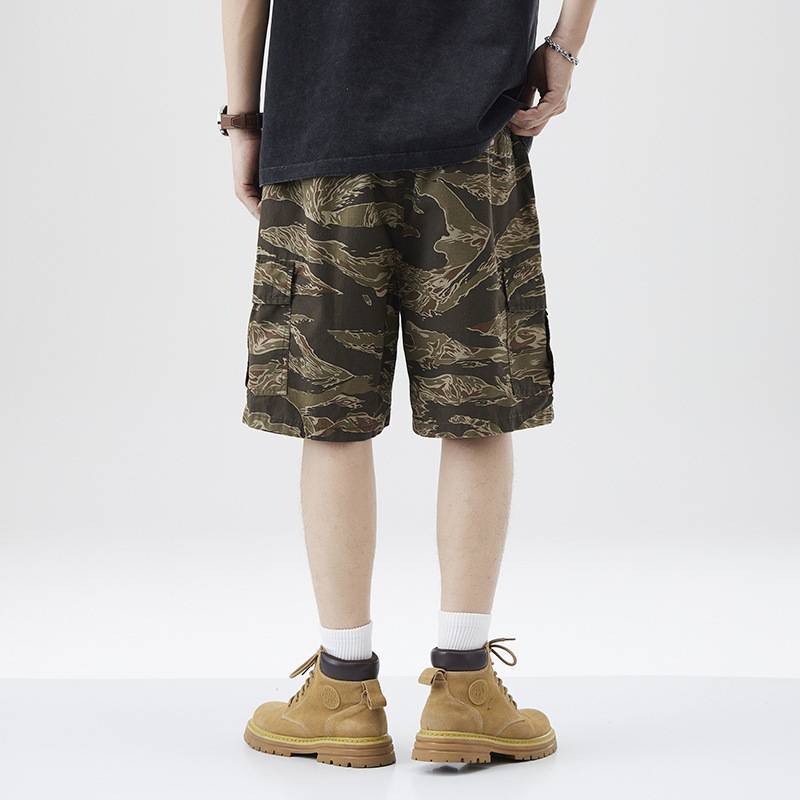 Working shorts Summer thin trendy cotton panty pants tide brand and handsome bombing street casual pants