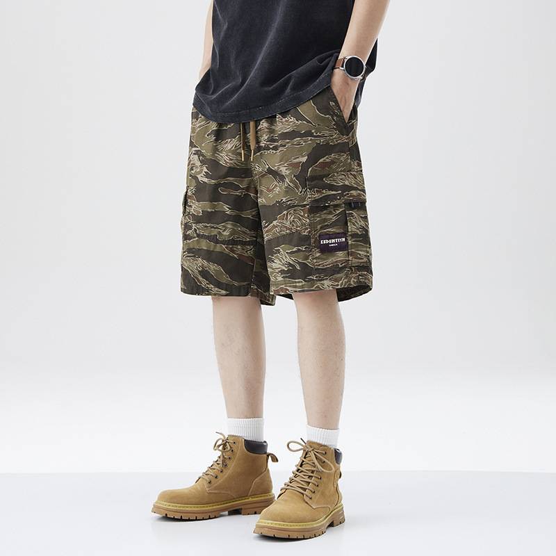 Working shorts Summer thin trendy cotton panty pants tide brand and handsome bombing street casual pants