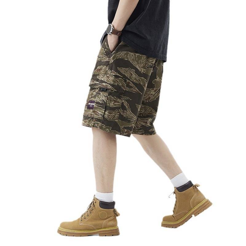 Working shorts Summer thin trendy cotton panty pants tide brand and handsome bombing street casual pants