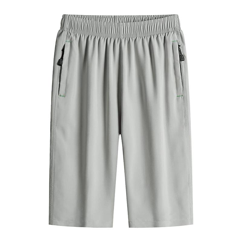 Li Ning's name Ice Silk Seven Points Casual shorts Men's summer thin loose, fertilizer, increased size dry pants