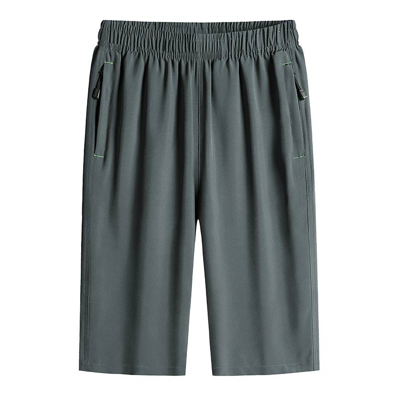 Li Ning's name Ice Silk Seven Points Casual shorts Men's summer thin loose, fertilizer, increased size dry pants