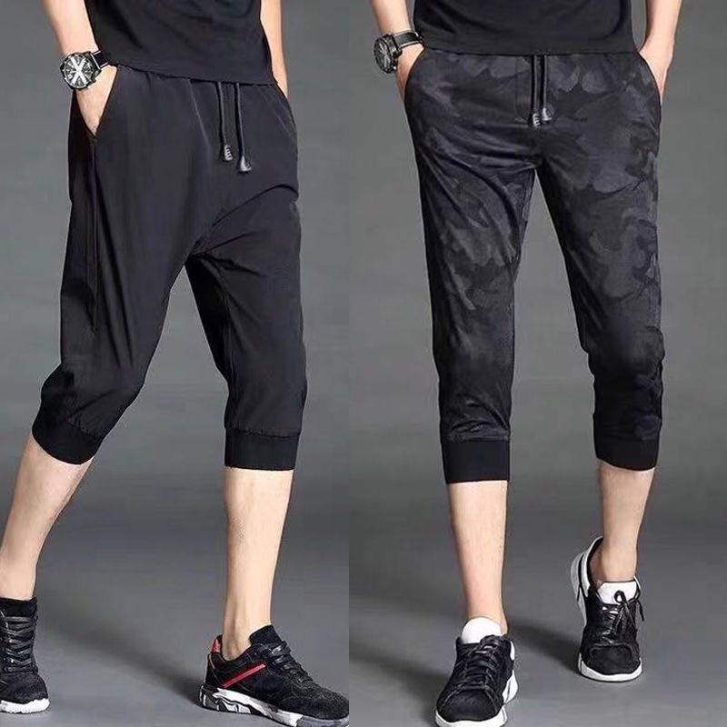 New product cropped pants men's sports casual shorts summer thin loose k7 points horse pants summer Korean version of the beach