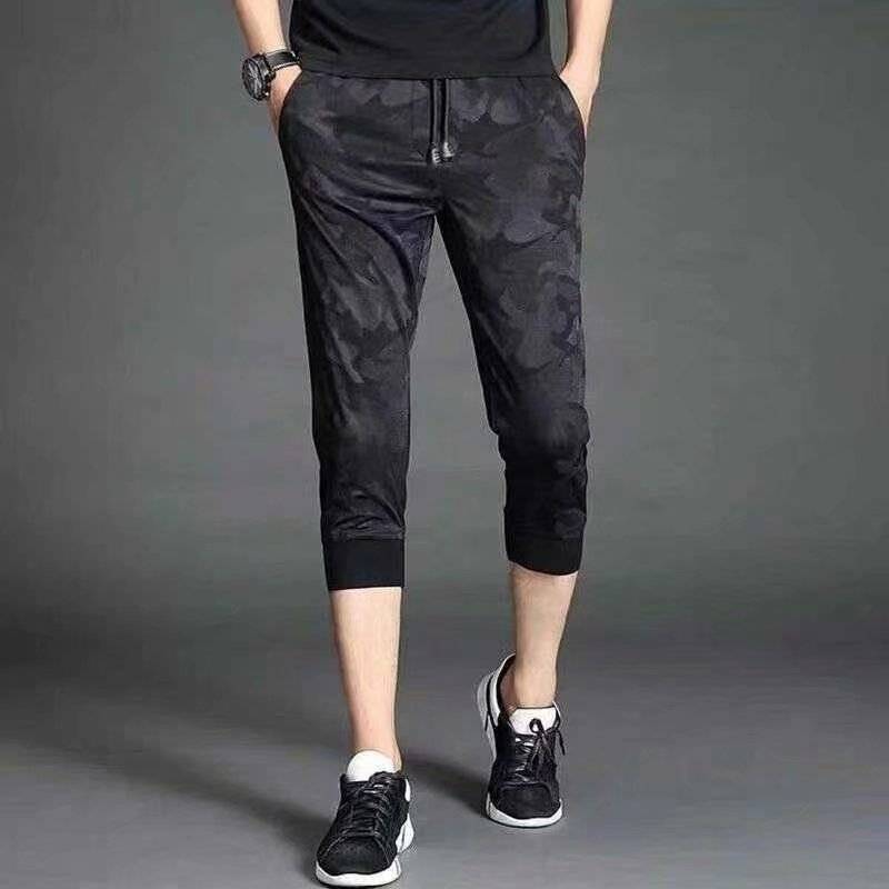 New product cropped pants men's sports casual shorts summer thin loose k7 points horse pants summer Korean version of the beach