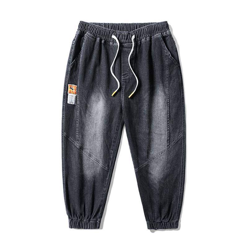Seven -point pants men's jeans Summer thin models, loose sports casual shorts, slim feet youth pants