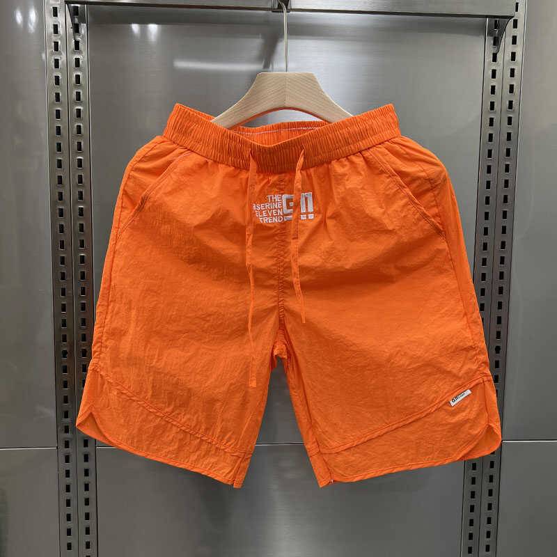 Men's summer American retro tide brand loose sports straight pants pants leisure versatile big size wear -resistant dirt pants