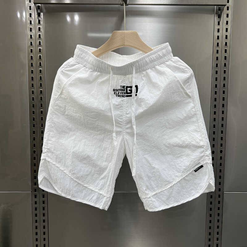 Men's summer American retro tide brand loose sports straight pants pants leisure versatile big size wear -resistant dirt pants