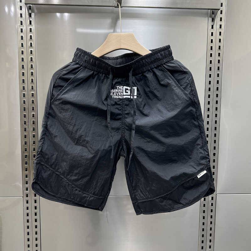 Men's summer American retro tide brand loose sports straight pants pants leisure versatile big size wear -resistant dirt pants