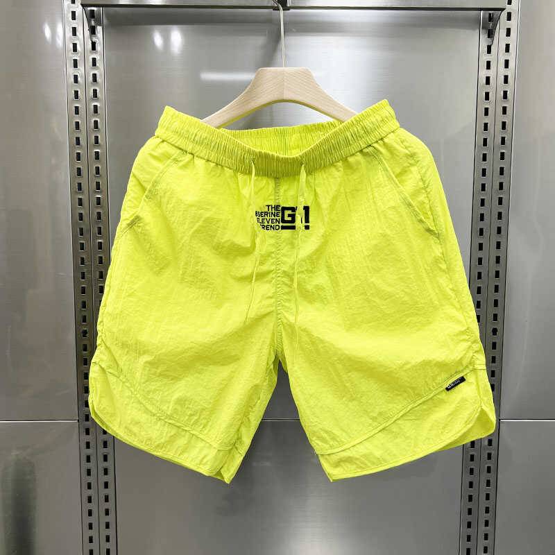 Men's summer American retro tide brand loose sports straight pants pants leisure versatile big size wear -resistant dirt pants