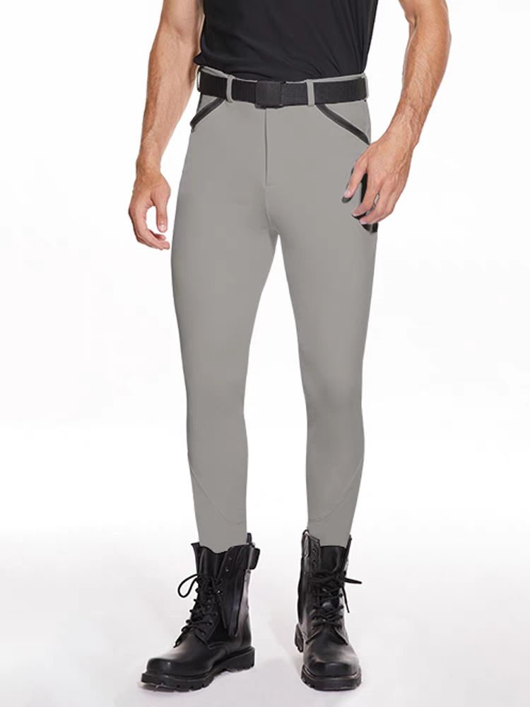 Silicone equestrian horse pants men's clothing 2024 new horse pants outdoor sports pants professional riding pants high bomb knight