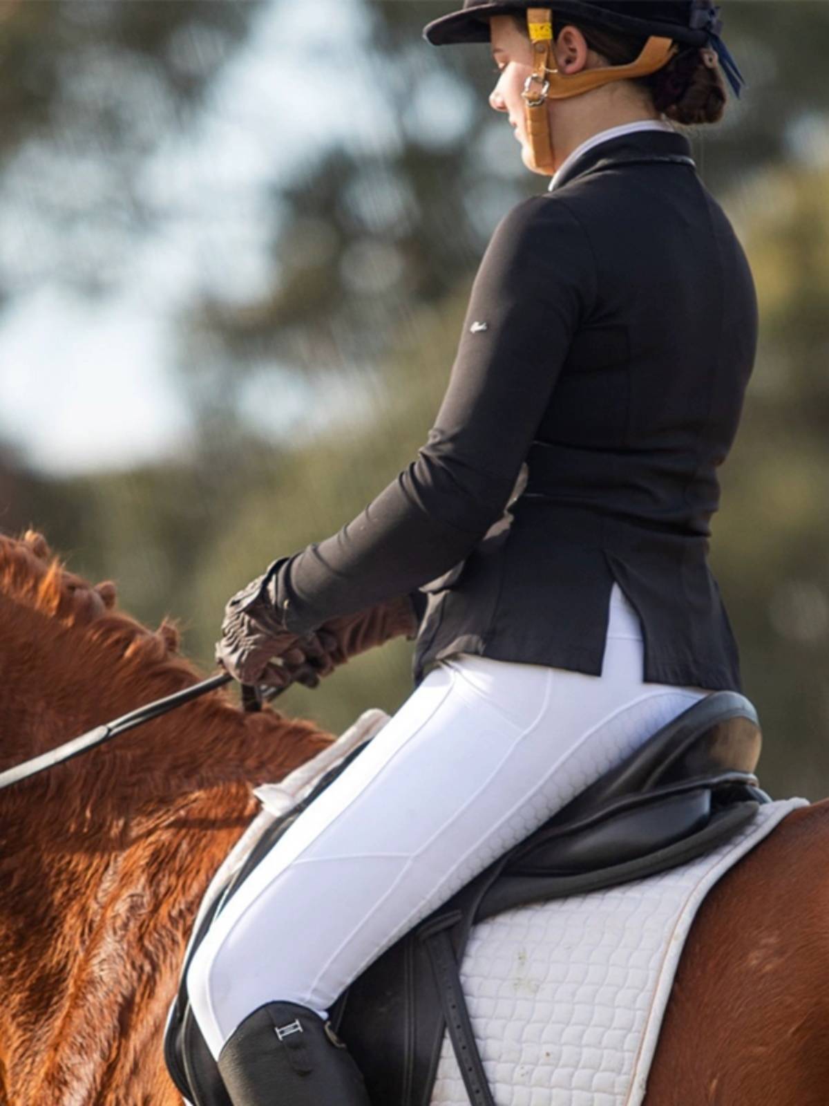 Spring and summer adult children's ladies thin equestrian horse pants riding high bombs high -shaped equestrian pants rider silicone equestrian pants