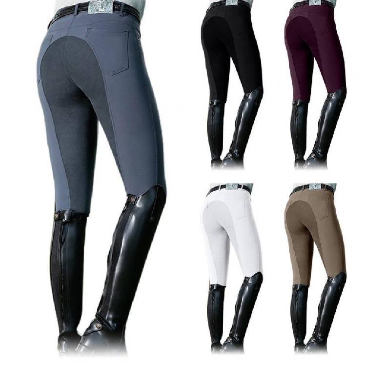 Foreign Single Spring and Summer Four Seasons Women's Equestrian Pants Women Equipment Equipment Silicone Training Horse Pants High Bouncing White Horse Pants