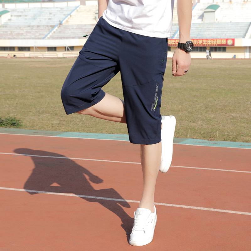 Fat boy boys in summer cropped pants casual loose, fat boys fast dry middle pants, pants, pants, fat, increase the thin tide