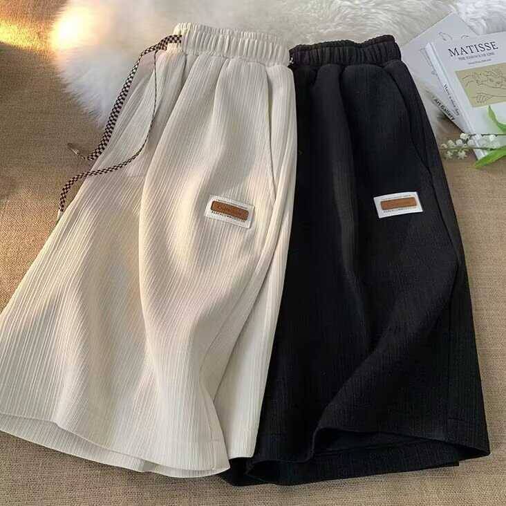 Clear warehouse picking shorts, men's summer tide brand ice silk pants pants loose, breathable casual pants sports horse pants
